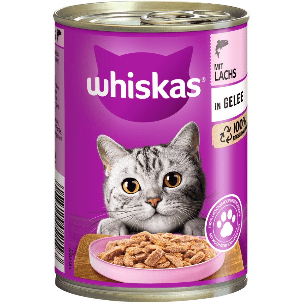 WHISKAS® 1+ Lachs in Gelee, 400g - 1