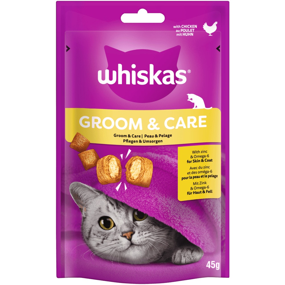 WHISKAS® GROOM & CARE Huhn, 45g - 1