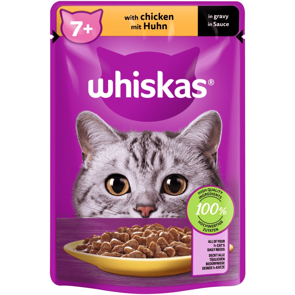 WHISKAS® 7+ Huhn in Sauce, 85g - 1