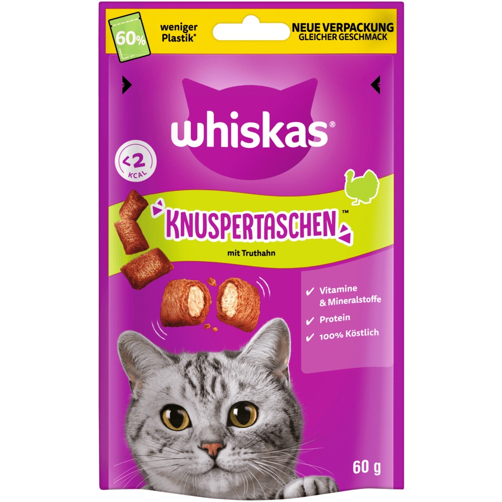 WHISKAS® KNUSPERTASCHEN™ Truthahn, 60g - 1