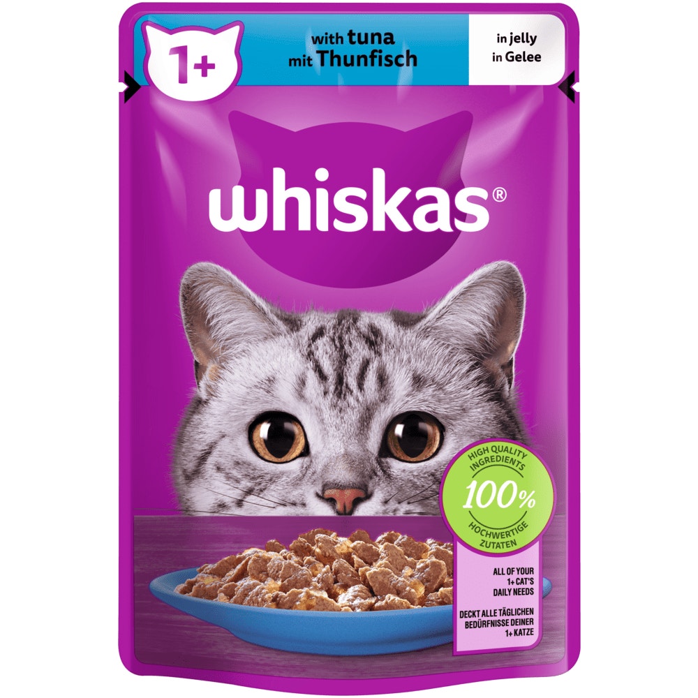 WHISKAS® 1+ Thunfisch in Gelee, 85g - 1