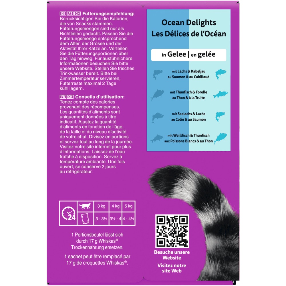 WHISKAS® Duo Ocean Delights in Gelee, Multipack 12 x 85g - 3