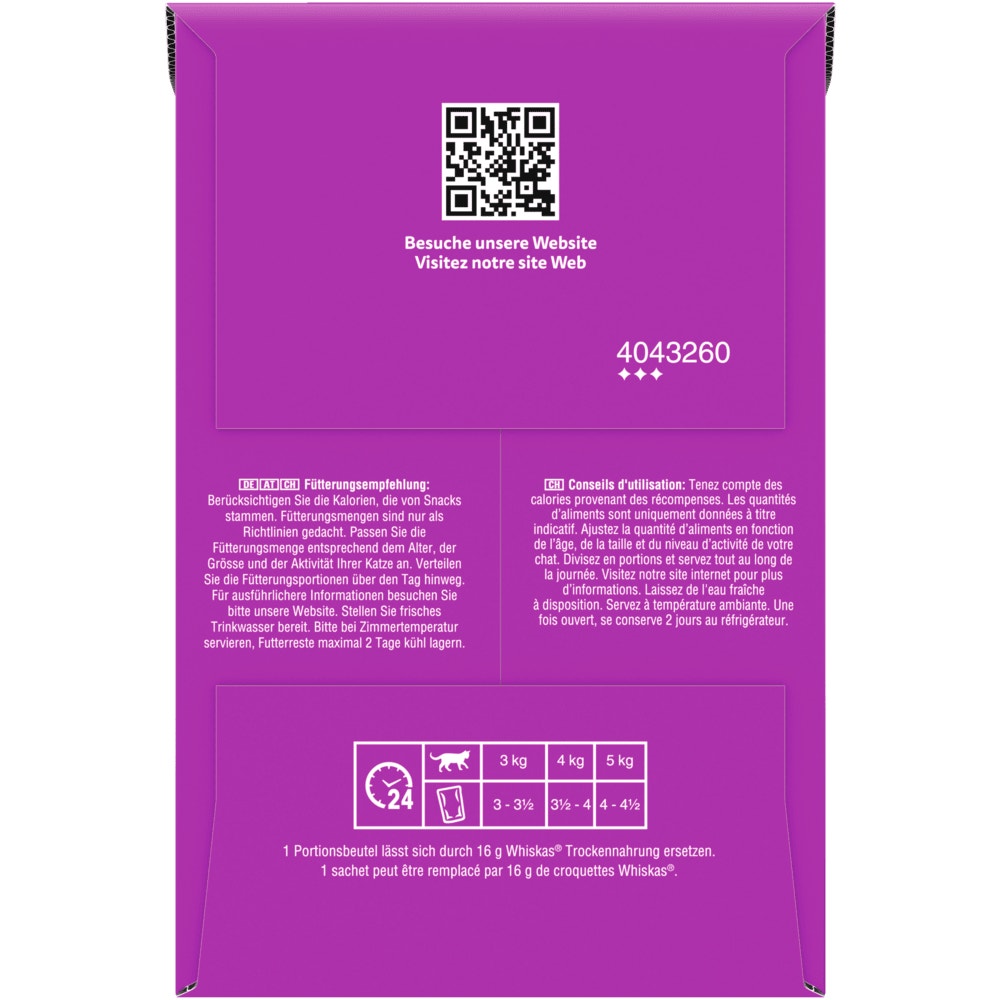 WHISKAS® 1+ Geflügel Auswahl 4 Varietäten in Gelee, 12, 40 & 80 x 85g - 2