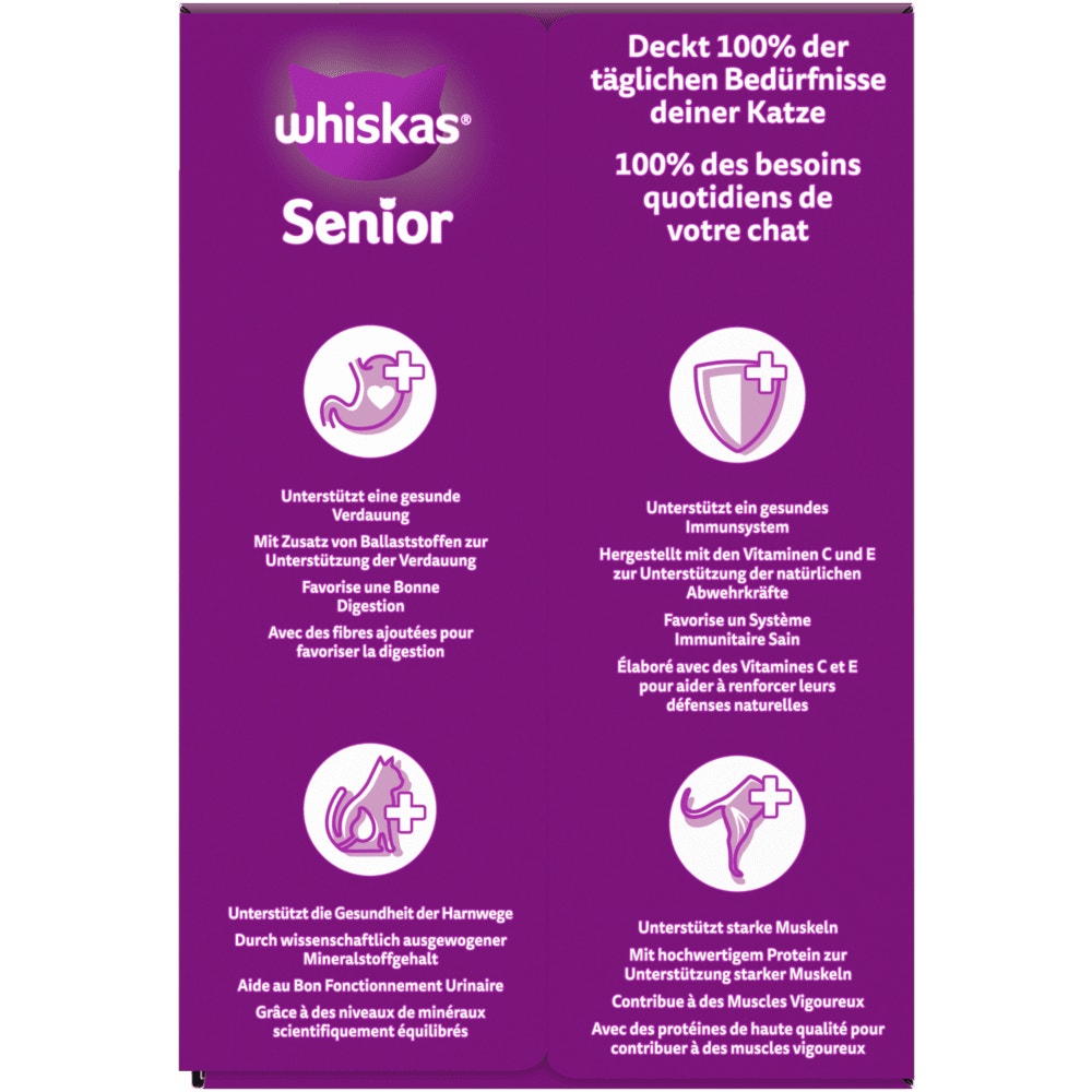 WHISKAS® 7+ Geflügel Auswahl in Gelee, Multipack 12 x 85g - 2