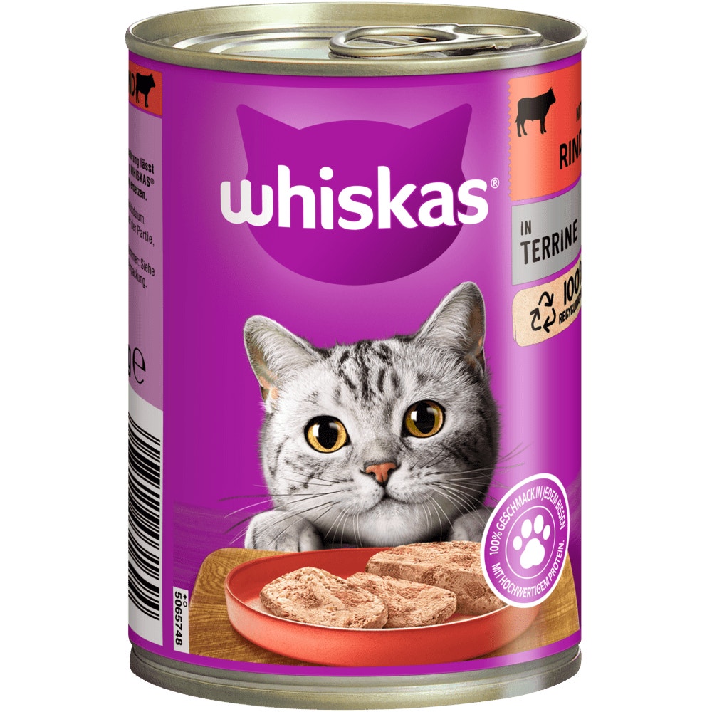 WHISKAS® 1+ Rind in Terrine, 400g - 1