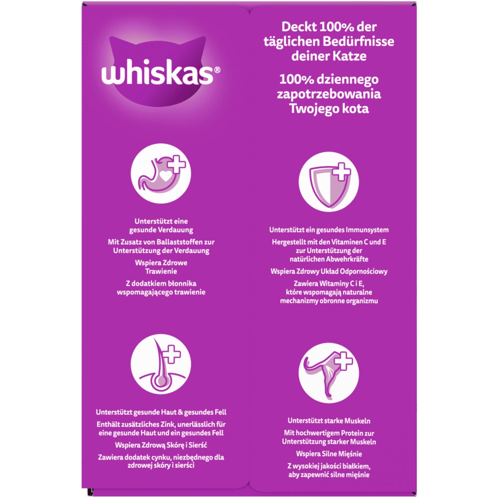 WHISKAS® Variety Pack Gemsichte Auswahl in Sauce/in Gelee, Nassfutter, 12 & 40 x 85g - 2