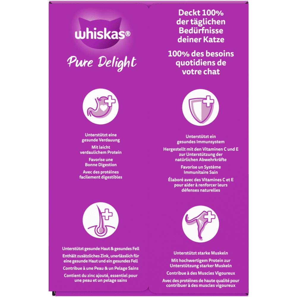 WHISKAS® Pure Delight Gemischtes Ragout in Gelee, Multipack 12 x 85g - 2