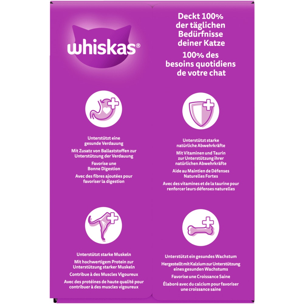 WHISKAS® Junior Geflügel Auswahl 4 Varietäten in Gelee, 12 & 40 x 85g - 2