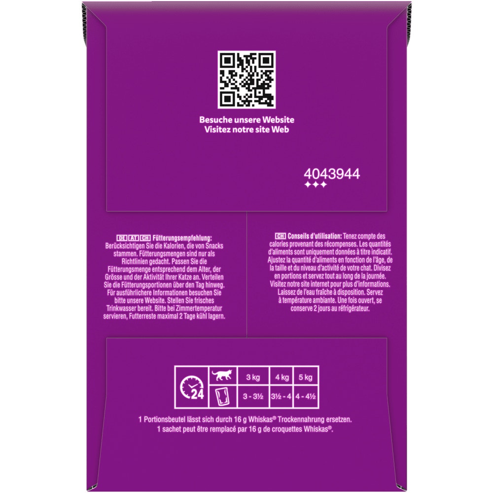 WHISKAS® 7+ Klassische Auswahl in Sauce, Multipack 12 x 85g - 2