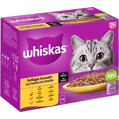 Portionsbeutel Multipack 7+ Geflügel Auswahl in Sauce